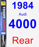 Rear Wiper Blade for 1984 Audi 4000 - Vision Saver