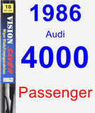 Passenger Wiper Blade for 1986 Audi 4000 - Vision Saver