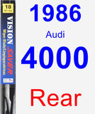 Rear Wiper Blade for 1986 Audi 4000 - Vision Saver