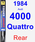 Rear Wiper Blade for 1984 Audi 4000 Quattro - Vision Saver
