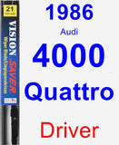 Driver Wiper Blade for 1986 Audi 4000 Quattro - Vision Saver