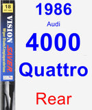 Rear Wiper Blade for 1986 Audi 4000 Quattro - Vision Saver