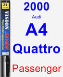 Passenger Wiper Blade for 2000 Audi A4 Quattro - Vision Saver