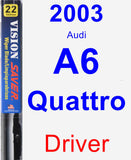 Driver Wiper Blade for 2003 Audi A6 Quattro - Vision Saver