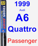Passenger Wiper Blade for 1999 Audi A6 Quattro - Vision Saver