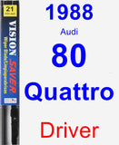 Driver Wiper Blade for 1988 Audi 80 Quattro - Vision Saver