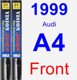 Front Wiper Blade Pack for 1999 Audi A4 - Vision Saver
