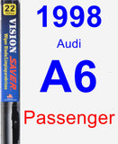 Passenger Wiper Blade for 1998 Audi A6 - Vision Saver