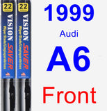 Front Wiper Blade Pack for 1999 Audi A6 - Vision Saver