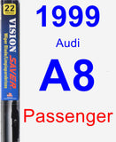 Passenger Wiper Blade for 1999 Audi A8 - Vision Saver