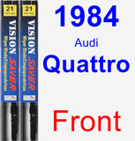 Front Wiper Blade Pack for 1984 Audi Quattro - Vision Saver