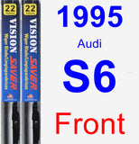Front Wiper Blade Pack for 1995 Audi S6 - Vision Saver