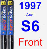 Front Wiper Blade Pack for 1997 Audi S6 - Vision Saver