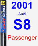 Passenger Wiper Blade for 2001 Audi S8 - Vision Saver