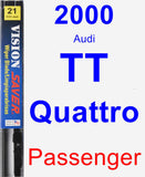 Passenger Wiper Blade for 2000 Audi TT Quattro - Vision Saver