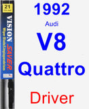 Driver Wiper Blade for 1992 Audi V8 Quattro - Vision Saver
