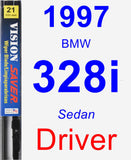 Driver Wiper Blade for 1997 BMW 328i - Vision Saver