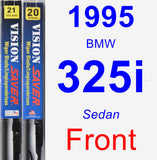 Front Wiper Blade Pack for 1995 BMW 325i - Vision Saver