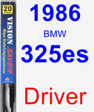 Driver Wiper Blade for 1986 BMW 325es - Vision Saver