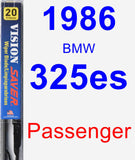 Passenger Wiper Blade for 1986 BMW 325es - Vision Saver