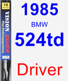 Driver Wiper Blade for 1985 BMW 524td - Vision Saver