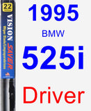 Driver Wiper Blade for 1995 BMW 525i - Vision Saver