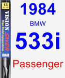 Passenger Wiper Blade for 1984 BMW 533i - Vision Saver
