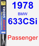 Passenger Wiper Blade for 1978 BMW 633CSi - Vision Saver