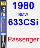 Passenger Wiper Blade for 1980 BMW 633CSi - Vision Saver