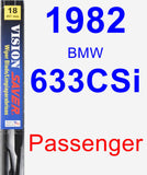Passenger Wiper Blade for 1982 BMW 633CSi - Vision Saver