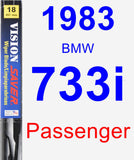 Passenger Wiper Blade for 1983 BMW 733i - Vision Saver