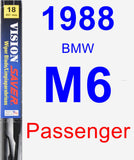 Passenger Wiper Blade for 1988 BMW M6 - Vision Saver