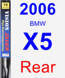 Rear Wiper Blade for 2006 BMW X5 - Vision Saver