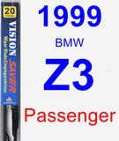 Passenger Wiper Blade for 1999 BMW Z3 - Vision Saver