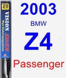 Passenger Wiper Blade for 2003 BMW Z4 - Vision Saver