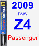 Passenger Wiper Blade for 2009 BMW Z4 - Vision Saver