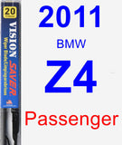 Passenger Wiper Blade for 2011 BMW Z4 - Vision Saver