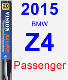 Passenger Wiper Blade for 2015 BMW Z4 - Vision Saver