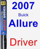 Driver Wiper Blade for 2007 Buick Allure - Vision Saver