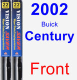 Front Wiper Blade Pack for 2002 Buick Century - Vision Saver