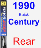 Rear Wiper Blade for 1990 Buick Century - Vision Saver