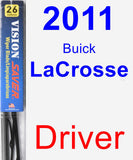 Driver Wiper Blade for 2011 Buick LaCrosse - Vision Saver