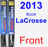Front Wiper Blade Pack for 2013 Buick LaCrosse - Vision Saver