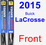 Front Wiper Blade Pack for 2015 Buick LaCrosse - Vision Saver