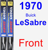 Front Wiper Blade Pack for 1970 Buick LeSabre - Vision Saver