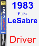 Driver Wiper Blade for 1983 Buick LeSabre - Vision Saver