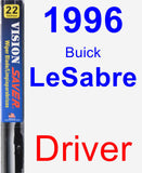 Driver Wiper Blade for 1996 Buick LeSabre - Vision Saver