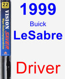 Driver Wiper Blade for 1999 Buick LeSabre - Vision Saver