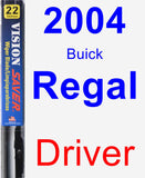 Driver Wiper Blade for 2004 Buick Regal - Vision Saver