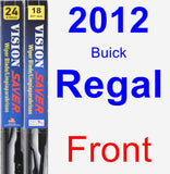Front Wiper Blade Pack for 2012 Buick Regal - Vision Saver